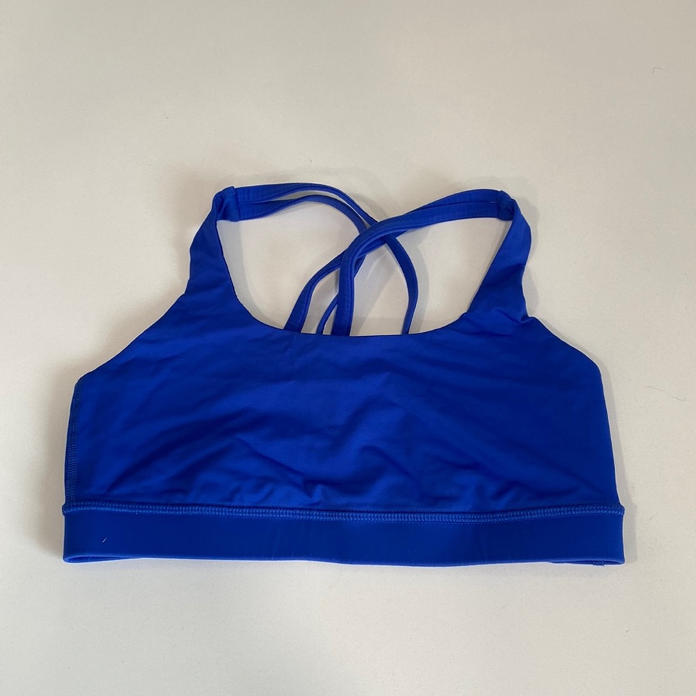 Lululemon energy bra. Blue. Size 6. Great condition!